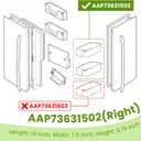 AAP73631502 LG Refrigerator Shelf Replacement (RIGHT) Compatible with Ken-more LG Refrigerator Door Bin LFX28968ST LMXS27626S - BY AMI PARTS