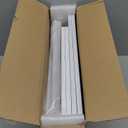 STDDRE Bread Box for Kitchen Countertop Bin Double Layer Bread Box Storage Container Extra Large Capacity Farmhouse with Diamond Pattern Windows (White, Large)