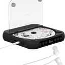 ENVYCLOUD CD Player Portable with Dual Stereo Speakers, Rechargeable Portable Player with Bluetooth for Home with Headphones, Support CD/AUX/USB,Black