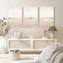 Baccone Beige Abstract Wall Art Set of 3 Neutral Canvas Wall Art Prints Boho Abstract Picture Modern Abstract Art Wall Decor Minimalist Artwork for Living Room Beroom Decor 24x36 Inch Unframed