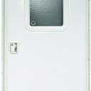 Lippert Components Lippert Right Hinge RV Entry Door with Screen Door, 26" x 72", Radius, Felt Seal - V000040259