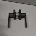 Plustool 8 Pack Matte Black Door Handles, Passage Door Levers for Hallway & Closet, Interior Keyless Door Knobs Heavy Duty Square Non-Locking Handlesets(2.0lb), Reversible for Left & Right Sided Doors