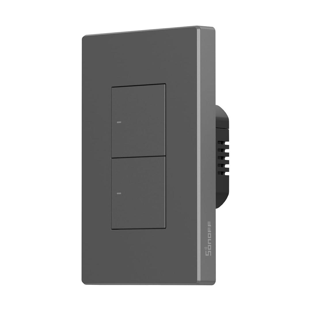 SONOFF M5 Matter Smart WiFi Light Switch, 2-Gang Wall Switch with Timing & Voice Control, Compatible with Matter, Alexa & Google Home, Requires Neutral Wire (120 Type)
