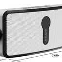 Inwa Bluetooth Outdoor Speaker, IPX5 Waterproof Wall Mount Speaker, Wireless Sync Up to 100 Speakers, Connect Seamlessly to Phone, Computer, Suitable for Patio, Porch, Gazebo, Garage, 2 PCS