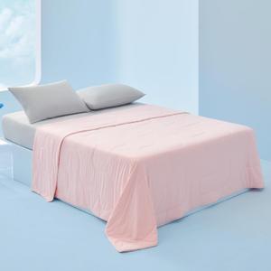 Bedsure Cooling Blankets for Hot Sleepers - Summer Blanket Queen Size, Cold and Lightweight Gift for Night Sweats, Ice Cooled Breathable Comforter for Bed, Pink, 90x90 Inches