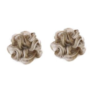 Angoily Pcs Synthetic Hairpieces Tail Bun Hair Bun Extension for Women Fashion Hair Pieces for Women (mediumx2pcs, As Shownx2pcs)
