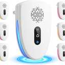 6 Packs Ultrasonic Pest Control Repeller,Upgraded Spider Repellent Indoor for Mosquito, Mice, Spider, Ant,Ultrasonic Plug in Mouse Repeller for Rodent,Roach,Bugs,Fly,Rat,3 Mode Switching House D1