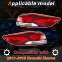 TODO Elantra Tail Lights Compatible with 2017-2018 Hyundai Elantra Taillight Rear Lamp Replace 92401F3000 HY2804140 92402F2020 HY2805142 (Driver Left & Passenger Right Side)