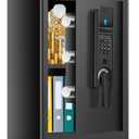 3.0 Cub Large Safes for Home Use Fire and Water proof, Anti-theft Fireproof Safe with Electronic Keypad, Spare Keys and Alarm Systerm, Digital Home Security Safe Box for Documents Money Medicines