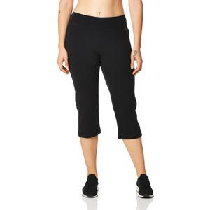 Danskin Women's Everyday Basic Capri, Black, Small