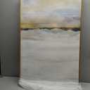 HLNIUC Large Abstract 3 Piece Wall Art 24x36, Neutral Distant Mountain Wall Decor, Watercolor Beige Dusty Nature Landscape Painting, Modern Pastel Scenery Art Prints for Living Room, Bedroom, Office