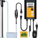 1300W 110-120V Submersible Immersion Water Heater - Portable Bucket Heater for Hot Tubs/Bathtubs/Small Pools, 316SS GFCI Leakage Protection Plug Water Heater with Adjustable Temp & Rustproof