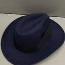 FADACHY Classic Fedora Hats for Men & Women Wide Brim Felt Hat Panama Dress Fedora Hat (Medium)