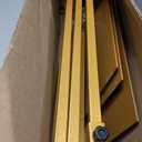 Thyle 1 Pcs Gold Poster Board Holder Stand Height up to 80" Heavy Duty Welcome Sign Stand Double Sided Easel Holder with Base Adjustable Portable Sign for Wedding Restaurant(Metal)