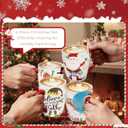 Topadorn Christmas Mugs Set of 4, Festive Coffee Cups with Handle, 18 oz Ceramic Coffee Cups - Gift for Family and Friends, Ideal for Holiday Party, Hot Chocolate, Tea