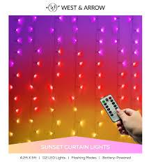 West & Arrow 112 LED Sunset Curtain Lights 4.2ft by 5ft.