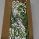 Artflower Babys Breath Artificial Flowers, 12Pcs Baby Breath Flowers Artificial Bulk, Fake White Gypsophila Babies Breath Real Touch Flowers for Wedding Bouquet Floral Arrangement Party Home Decor