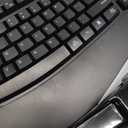 Wireless Keyboard and Mouse Combo, 2.4G Full Size Wave Keys Ergonomic Keyboard with Wrist Rest and 3-Level DPI Adjustable Wireless Ergonomic Mouse for Windows, Mac OS Desktop/Laptop/PC(Black)