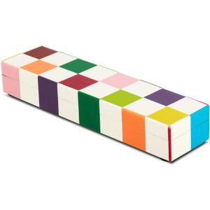 Handicrafts Home Decorative Remote Holder Box 10x2.5  Slim Organizer Box with Lid for TV Remotes, Coffee Table Dcor, Modern Shelf Box, Boho Home Dcor Accent, Black and White Decorative Storage Box (MEDLEY-JESTER)