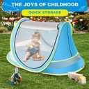 Baby Beach Tent, Pop Up Toddler Travel Bed for Boys or Girls, Sun Shade for Toddler Camping, Infant Portable Sun Shade, Summer Beach Baby