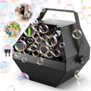 Theefun Batteries Bubble Machine: 750ML Metal Bubble Blower Type-C Operated with 1000+ Bubbles Per Minute, Professional Automatic Portable Bubble Maker for Parties Wedding Birthday Indoor Outdoor Use (Manual)