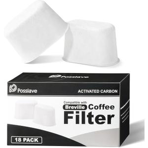 18-Pack Charcoal Water Filters Compatible with Breville BWF100 Machines, Breville Espresso Machine Water Filter Replacements