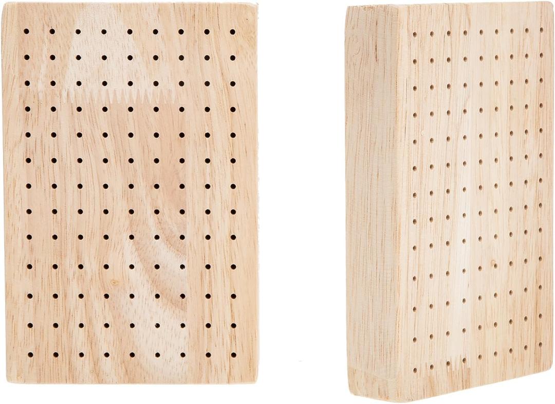 EXCEART 2 Pack Clay Figure Wooden Plug Board Portable Figure Bracket Board for Sculpting Drying Storage and Display of Figurines Pottery Sculpture Tools 5.90 X 3.93 X 0.70 in