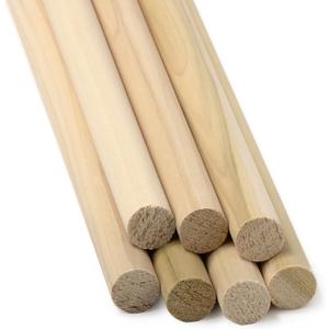 Round Wooden Dowel Rod 3/4" x 36", Pack of 10