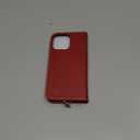 SHIELDON Case for iPhone 16 Pro Max 2024, Genuine Leather Foldable Wallet Case, Kickstand, RFID Blocking Credit Card Slots, Magnetic Protective Case Compatible with iPhone 16 Pro Max 6.9" - Retro Red