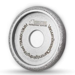 SHDIATOOL 3 Inch Profile Hand Diamond Wheel Height 10mm Convex Curve Edge Grinding for Stone Marble Granite Rock