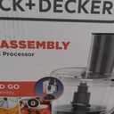 BLACK+DECKER 8-Cup Food Processor, Easy Assembly, Stainless Steel S-Blade, Shred, Slice, Chop, Puree, 450W Motor