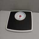 Taylor Battery Free Analog Scales for Body Weight, 330LB Capacity, Easy to Read Large 4.25-inch Dial, 10.3 x 10.6-inch Vinyl Mat Platform, Black