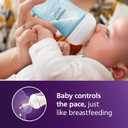 Philips AVENT Natural Baby Bottle with Natural Response Nipple, Blue, 9oz, 3pk, SCY903/23