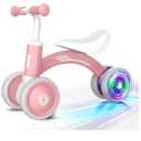 Baby Balance Bike Toys for 1 Year Old Girl Gifts, 10-36 Month Toddler Balance Bike, No Pedal 4 Silence Wheels & Soft Seat Pre-School First Riding Toys, 1st Birthday Gifts