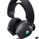 Alienware TriMode Wireless Gaming Headset AW725H  Wired/Wireless, Bluetooth 5.3, Audio Output  20 Hz, MiniPhone (3.5mm), Battery Talk Time Up to 55 Hrs (Bluetooth), Dark Side of The Moon