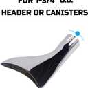 Fishtail Tail Pipe Tip Extension for 1.75" O.D. Exhaust