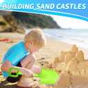 16" Beach Sand Shovels Toys for Kids, Gardening Tool Kits, Sturdy Long Wooden Spade for Sand Snow Digging, ABS Plastic Scoops Equipment Gift for Summer Winter Camping Backyard Planting (3PCS)