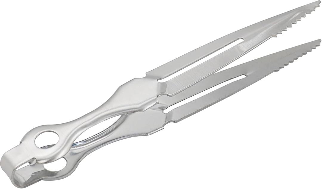 Barbecue clip, Tongs,Polished Charcoal Pliers,Durable Heavy Duty BBQ Kitchen Clips 9.05-inch Long