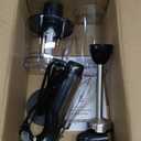 Bonsenkitchen Immersion Blender Handheld with Food Processor, 20 Speeds Hand Blender with Turbo Mode, Stainless Steel Blade, Egg Whisk, Beaker & Chopper Bowl, Hand Mixer for Smoothie, Soup, Baby Food (With 3 attachment)