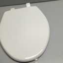 Bemis 7300SLEC Slow Close Toilet Seat, Easy Clean Hinges and Durable Plastic Seat, Made in USA, Elongated, Biscuit