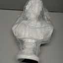 YUEOECOR 14.2in Greek Statue of Apollo, Classic Roman Bust Greek Mythology White Sculpture for Home Dcor
