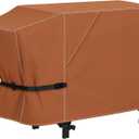 NettyPro Griddle Cover for Blackstone 28" Griddle with Single Shelf, Waterproof Heavy Duty 2 Burner Flat Top Gas Grill Cover 28 inch Cooking Station Camping, Brown