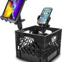 AutoExec Milkcrate Vehicle and Mobile Office Work Station with Phone Mount and Tablet Mount