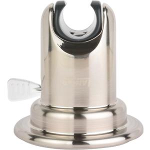Lancer USA Suction Cup Handheld Shower Head Holder Adhesive Removable Wall Mount Bracket for Bathroom (Brushed Nickel)