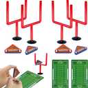 10 PCS Colors Mini Flick Football Games Mini Table Top Sports Games (Red)