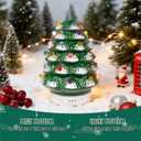 2 x ARVIDSSON Christmas Essential Oil Diffuser, Festive Aromatherpay Diffuser for Essential Oils, Ceramic Ultrasonic Oil Diffusers for Home, Christmas Tree Diffusers Gift for Women