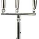 3 Tube Silver Highly Polished Stainless Steel Trident Outrigger Stylish Rod Holder - Triple Rod Holder , Kite Fishing Mount 3-Rod Holder -9998S