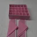 oceanside Underwear Organizer, Underwear Divider Closet Organizer Bra Ties Socks Container Storage Boxes(Pink)