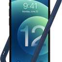 RhinoShield Bumper Case Compatible with [iPhone 12/12 Pro] | CrashGuard NX - Shock Absorbent Slim Design Protective Cover 3.5M / 11ft Drop Protection - Navy Blue