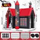 Kalolary 10FT Halloween Inflatable Archway,L-Shape Haunted House Inflatable